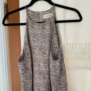 Zimmermann rose pink leopard silk top